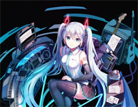 左右 -みぎひだり-初音未来钢琴谱文件(五线谱、双手简谱、数字谱、Midi、PDF)免费下载