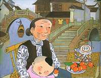 外婆桥-儿歌钢琴谱文件(五线谱、双手简谱、数字谱、Midi、PDF)免费下载