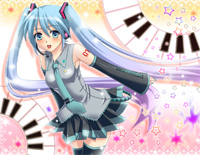ReAct-初音未来,镜音双子钢琴谱文件(五线谱、双手简谱、数字谱、Midi、PDF)免费下载