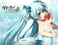 白い雪のプリンセスは-初音未来钢琴谱文件(五线谱、双手简谱、数字谱、Midi、PDF)免费下载
