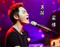 男孩-梁博钢琴谱文件(五线谱、双手简谱、数字谱、Midi、PDF)免费下载