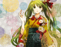 梦与叶樱-梦と叶桜-初音未来钢琴谱文件(五线谱、双手简谱、数字谱、Midi、PDF)免费下载