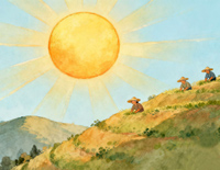 太阳出来喜洋洋-金鼓-人人钢琴网